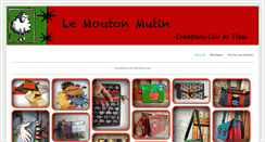 Desktop Screenshot of lemoutonmutin.com