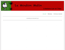 Tablet Screenshot of lemoutonmutin.com
